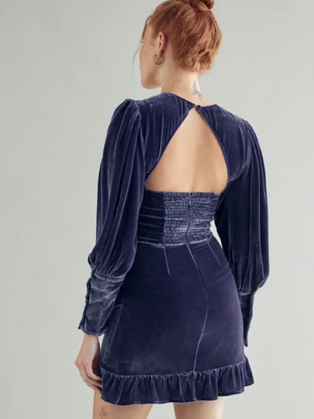 Reformation Fortune Dress In Danube Blue 0 NWT